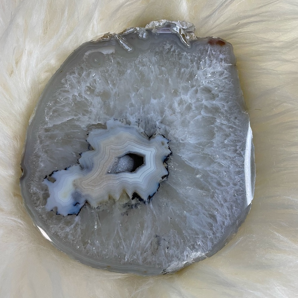 Thick Druzy Agate Slab